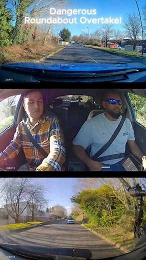 A DANGEROUS Roundabout Overtake! #roundaboutfail #dangerousovertake #drivingtestmistake #MockDrivingTest #learntodriveuk #RoadSafety #miniroundabout #drivingshorts #DVSAApproved #AhmedDrivingSchool #drivinglessons #ziaahmed | Ahmed Driving School