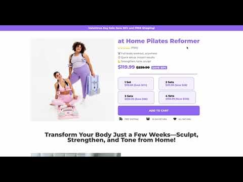 Demo of Pilates Product website I created (project)