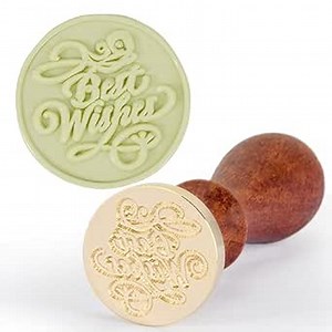 Vintage Brass Wax Seal Stamp with Blessing Words, Sealer Stamp -Love