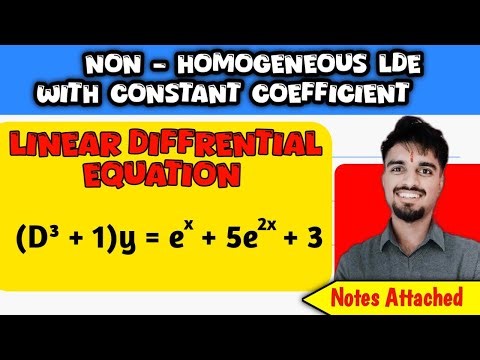 356/1000 | Non-Homogeneous 2nd Order Differential Equations | CF + PI with Real Roots & e^ax | ODE