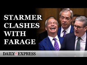 Commons ERUPTS at Farage and Starmer's comical Trump clash | PMQs