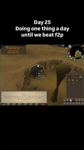 Day 25 - Doing One Thing a Day Until We Beat OSRS F2P #challenge #osrs #rpg #gaming #runescape