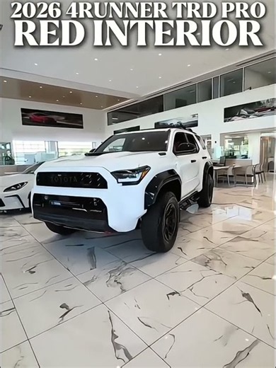 Red Interior 4Runner TRD PRO #iForceMAX #toyota #TRDPRO