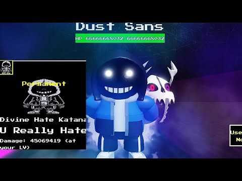 Divine Dust Dust Fight Showcase! [Undertale Mania Of Heroes] [Roblox]