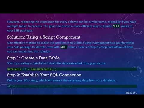 Handling NULLs in Multiple SSIS Columns Made Easy