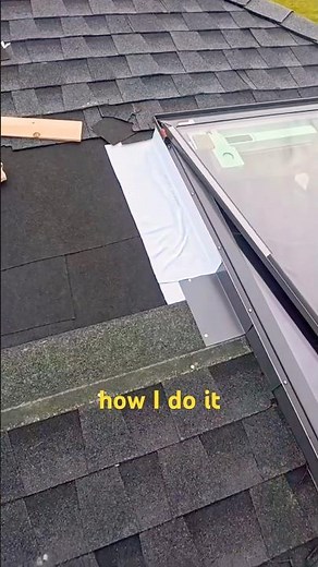 Showing StepFlashing Process #roofing #diy #construction #skylights #velux #flashing #viralshorts