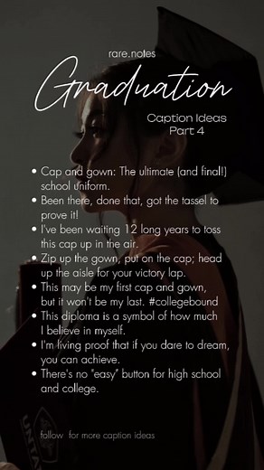 Graduation Caption Ideas 2024 | Rare Notes & Batchmates Captions