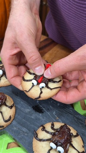 Cookies crawling with Halloween spirit Wes & Alison share a fun baking Halloween DIY cookie decoration tip. This original video was produced by Wes and Alison. | Life With Wes & Alison