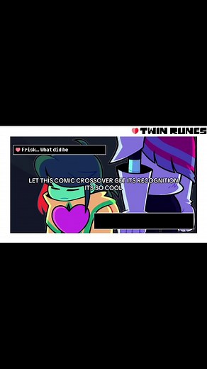 The AU is called “Twin Runes” and Comic by @akanemnon on tumblr! Comic dubbed by @LVoidtheendless on yt! #deltarune #undertale #fancomic #undertaleau #deltaruneau #twinrunes #undertalexdeltarune #friskundertale #krisdeltarune