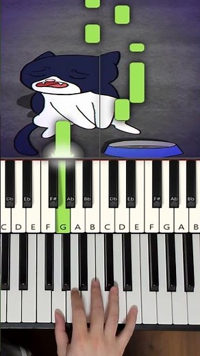 A Sad Cat and Dog Song (EASY Piano Tutorial)