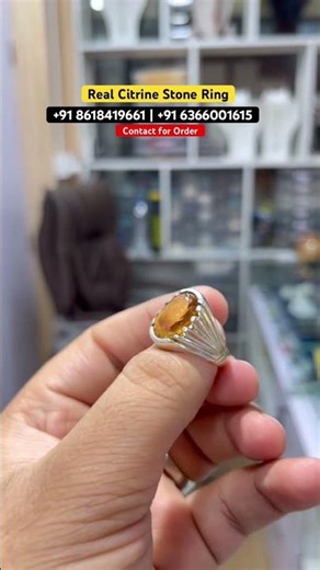 Original Citrine Customised Ring by Aman gems