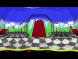 Super Mario 64 Peach's Castle Foyer (360 - VR with Cardboard)