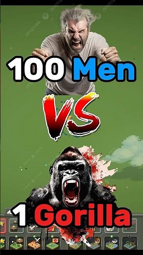 100 MEN Vs 1 GORILLA In WORLDBOX #100menvs1gorilla #worldbox #gorilla #men #1gorillavs100men #fyp