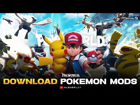 DOWNLOAD POKEMON MODS IN PALWORLD 🔥🔥🔥 #palworldpokemonmod #pokemon #palworld #gameplay