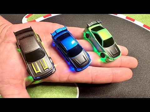 MICRO DRIFT RC! 2WD Nissan Skyline GT-R R34 & Dodge Hellcat SRT 1:76 Table Top Drift | RC ADVENTURES