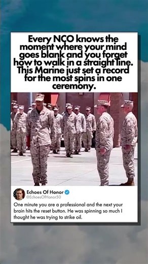 MILITARY DRILL STAGE FRIGHT GLITCH