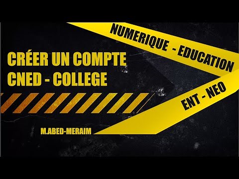 Créer un compte CNED