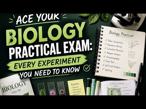 Class 12 Biology: Major Practicals in One Video