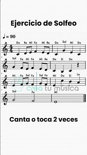 Solfège Exercise 1 for beginners