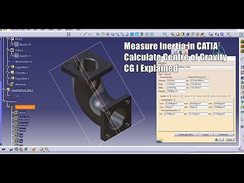 Measure Inertia in CATIA I calculate centre of gravity CG I explained