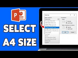 How To Select A4 Size In PowerPoint 2025 | PowerPoint Slide Settings Guide