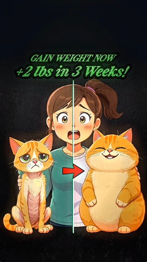 Vet Said “Gain Weight NOW”→I Added 2 lbs in 3 Weeks (Safe!) #shorts #cat