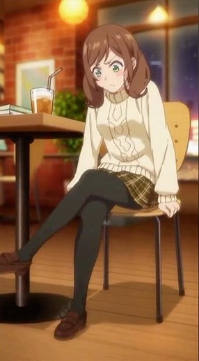 ANIME GIRL TRIES CROSSING HER LEGS 💀🪑… THE CHAIR STARTS WOBBLING