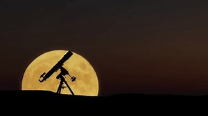 Astronomy telescope for observing night skies and Milky Way stars, planets, Moon and other celestial objects.