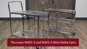 Luxor Collaspsible Wire Utility Carts Video | WebstaurantStore