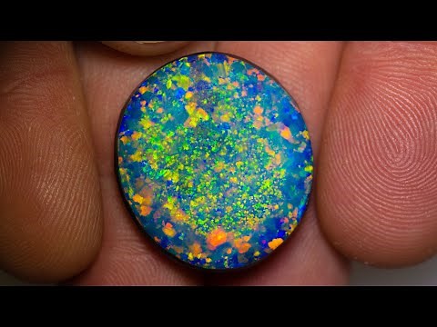 Uncut gem black opal. The best I have cut in years.