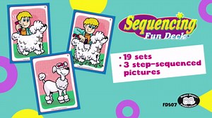 Super Duper Publications | Sequencing Fun Deck Flash Cards | Educational Learning Resource for Children