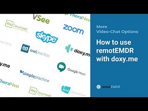 Using remotEMDR With Doxy.me
