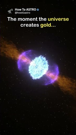 The Secret Origin of Gold | Neutron Star Collision- #Shorts