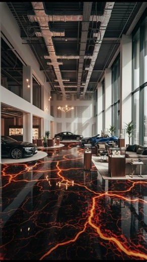 luxury garage Ai toxic flooring #shorts #aihome🌄
