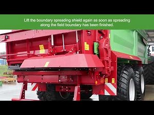 ISOBUS control and basic settings on the spreader