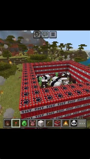 MINECRAFT MEGA TNT BLAST 💣🔥 Entire World Destroyed 😱 #minecraft