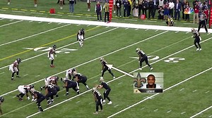 Tommylee Lewis sneaks past Falcons' D for TD
