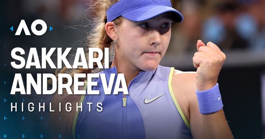Maria Sakkari - Mirra Andreeva - Australian Open highlights