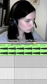chopping samples for video games😱 #producer