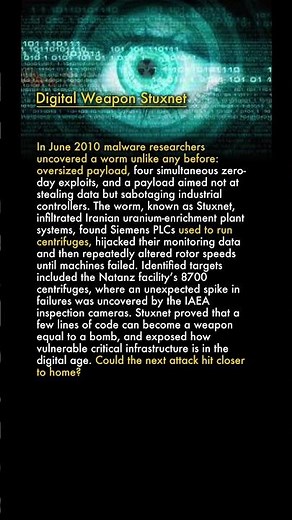 💻 The Rise of the Digital Weapon: Stuxnet Unleashed 🕹️⚠️