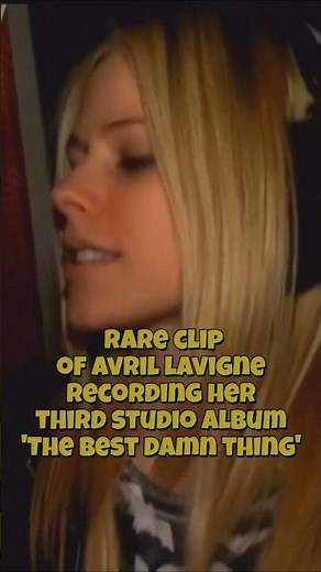 Rare Video Of Avril Lavigne recording her third studio album "The Best Damn Thing" #2000s