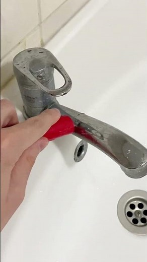 How To Remove Calcium From Faucet || Hard Water Stain Removal || Easy|| #shorts
