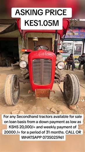 For any Secondhand tractors available for sale on loan basis from a down payment as low as KSHS 20,000/= and weekly payment of 20000 /= for a period of 31 months. CALL OR WHATSAPP 0735025961#foryourpage #goviral #trending #makemetrend #kenyantiktokers
