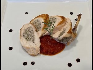 Stuffed Airline Chicken Breast with Mushroom Mousse
