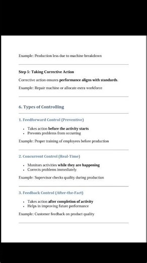 Class 12 Business Studies Chapter 8 | Controlling Function of Management | Fully Explained Notes