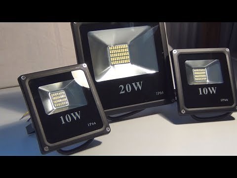 How to install a LED Flood Light? Installation of LED Flood Light and on / off button.