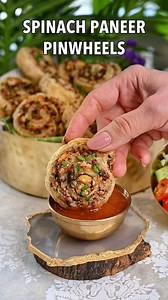 32K views · 297 reactions | Spinach Paneer Pinwheels — flaky and...