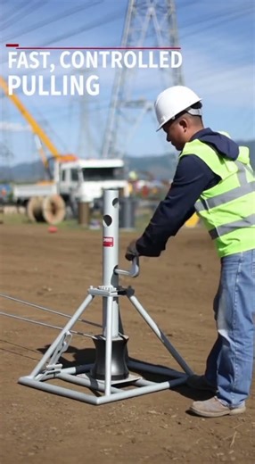 The Toughest Hand Crank Winch for OHTL Construction? See it Pull! 💥