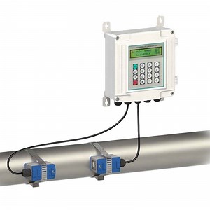[Hot Item] Low Price Water Wastewater Clamped on Type Modbus RTU Ultrasonic Flowmeter