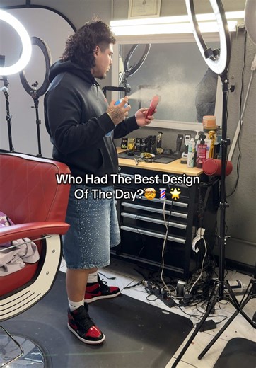 Who had the best design of the day ?🤯🌟 #fypシ #pov #barbertok #parati #freestyle